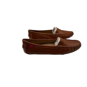 Marc‎ Joseph New York Womens Leather Driving Loafers Tan Brown Size 8.5 Brazil